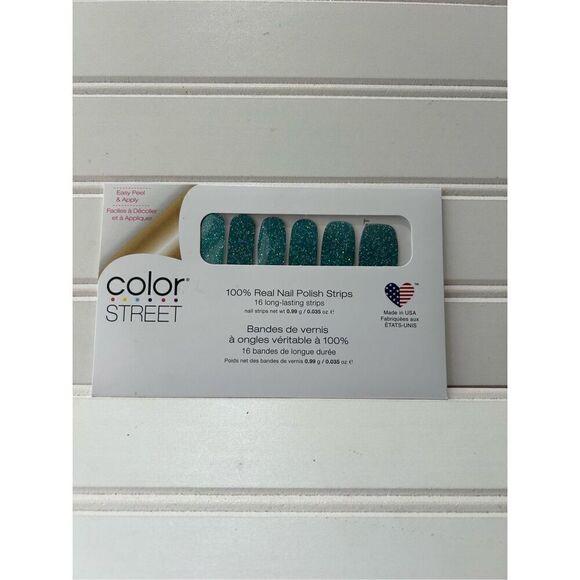Teal We Meet Again Color Street VMG209-B02091 Nail Polish Strips New - Picture 1 of 2